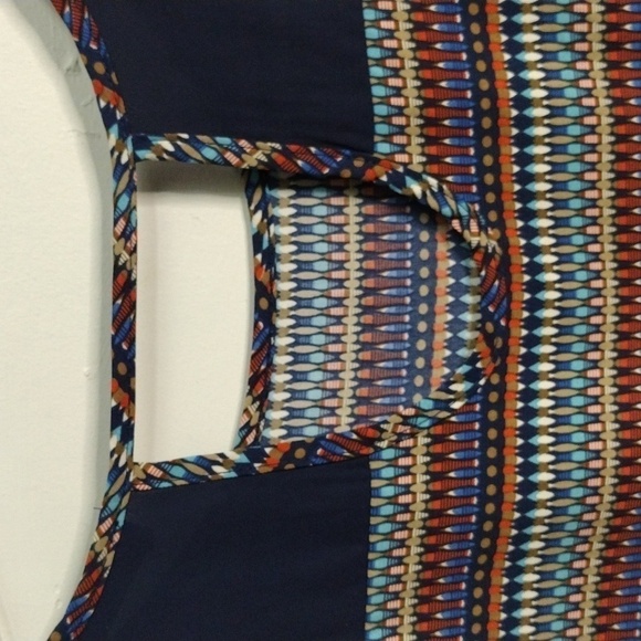 Papermoon Stitch Fix Geometric Womens Pullover Shirt Size MP - Picture 7 of 9